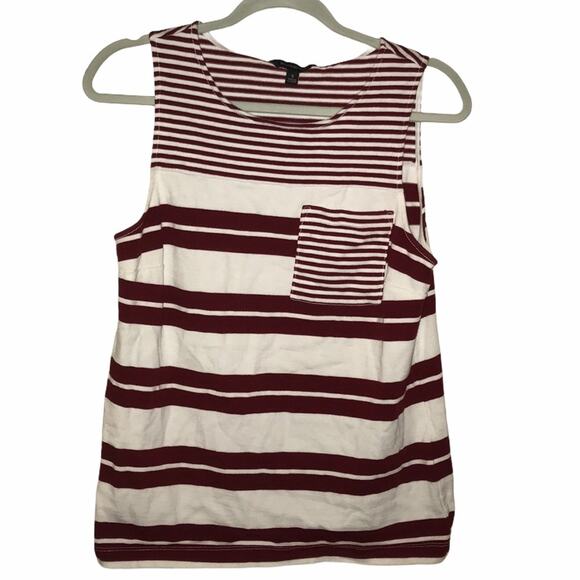 Banana Republic Striped Tank Top - Red and White - Picture 1 of 7